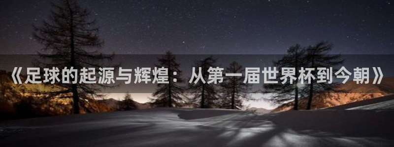 世界杯直播网站：《足球的起源与辉煌：从第一届世界杯到今朝》
